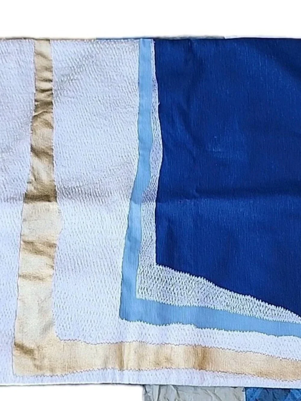 NEW West Elm Handcrafted Geometric Modernist Abstract Linen Square Pillow Case